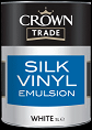 crown trade silk vinyl white
